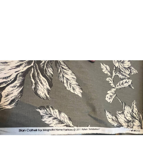 3 yds Magnolia Home Stan Cathell ANTEBELLUM 54" Decorator Fabric | Gray Floral - Picture 14 of 16